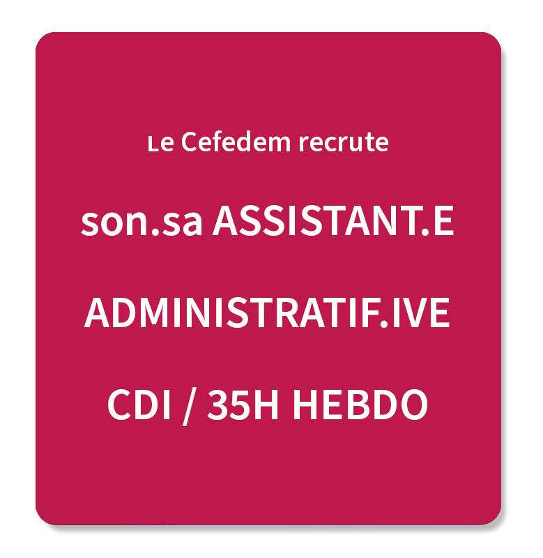Recrutement assistante administrative
